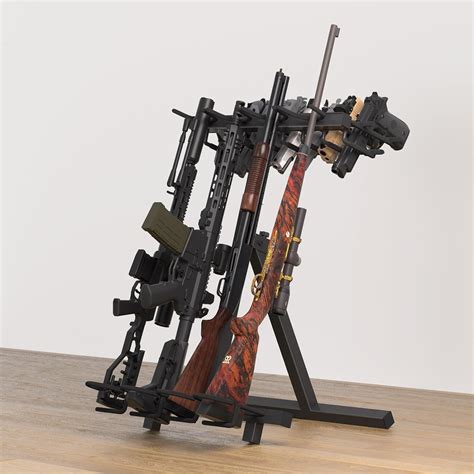 Amazon.com: OSIEWEN Portable Gun Rack Folding Rifle Rack, Mobile Indoor ...