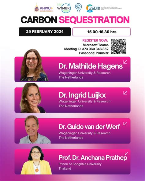 Webinar series "Carbon Sequestration" - สถาบันส่งเสริมการวิจัยและนวัตกรรมสู่ความเป็นเลิศ ...