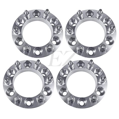 EZAccessory 4 Wheel Adapters 6x5.5 to 6x5.5 Thickness 1 inch 108mm Bore ...
