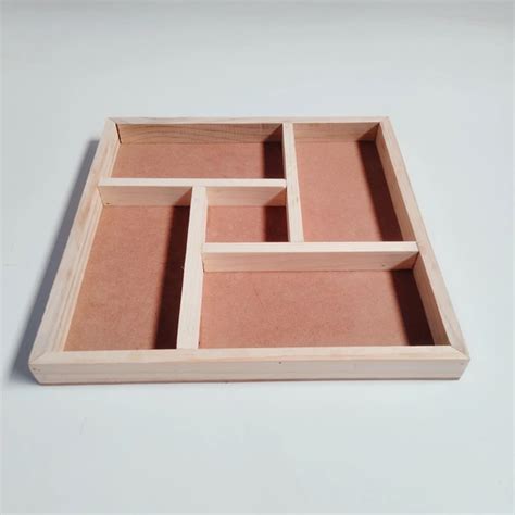 Wooden Platter With Partition
