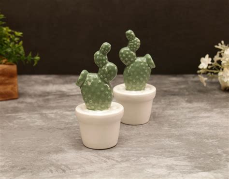 'Jade' Mini Ceramic Cactus Plant Decor – Peppylittlethings.com