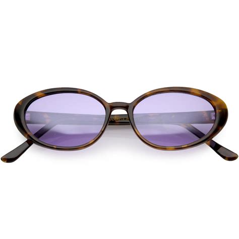 True Vintage Cat Eye Color Tinted Lens Oval Sunglasses 51mm (Tortoise ...