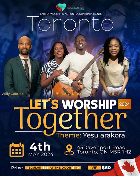 Lets Worship Together 2024- Yesu Arakora with Ben & Chance - Toronto ...