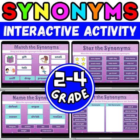 The World of Synonyms - Google Slides Interactive Activity for 2nd 4th ...