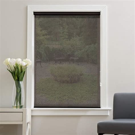 Buy DECO WINDOW Brown Sunscreen Roller Blind - 53x84" from Deco Window ...