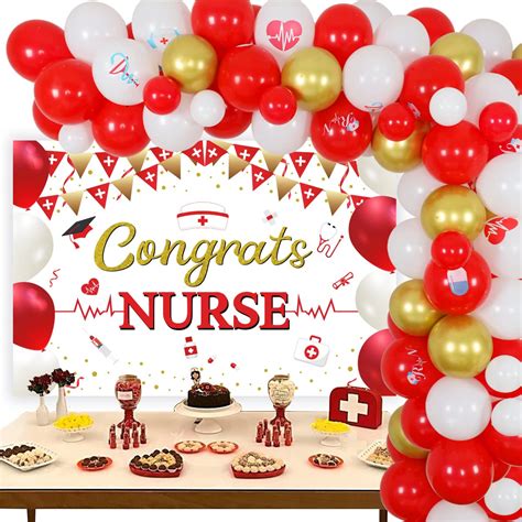 Buy Nurse Graduation Party Decorations 2022 - Nursing Balloon Garland ...