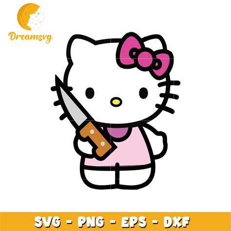 Hello Kitty SVG Knife PNG EPS DXF Files – DreamSVG Store