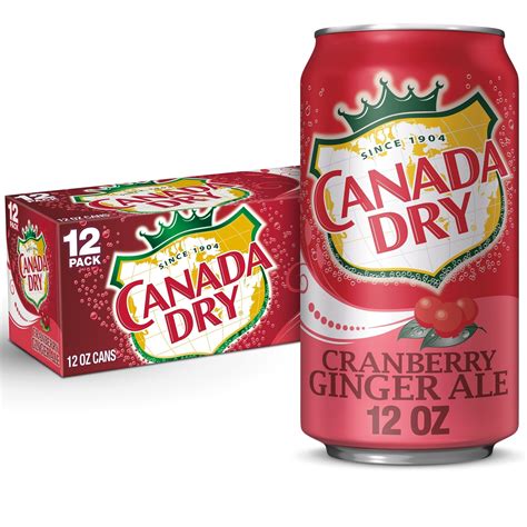 Canada Dry Cranberry Ginger Ale, 12 fl oz cans, 12 pack - Walmart.com