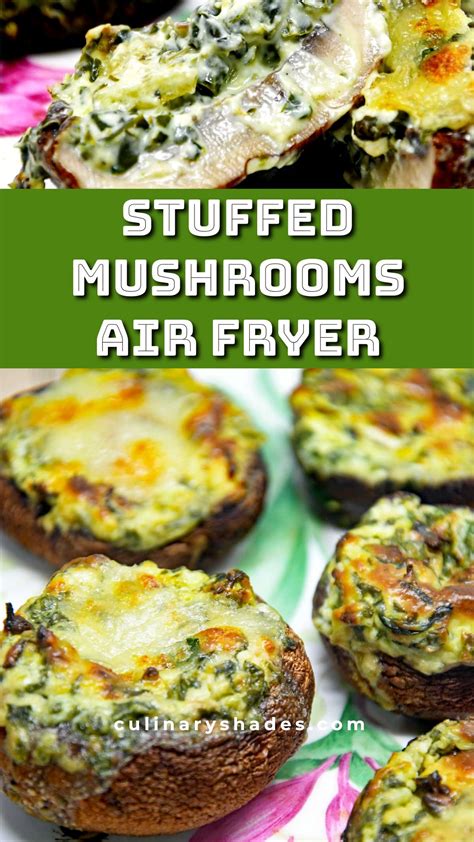 Air Fryer Stuffed Mushrooms - Culinary Shades