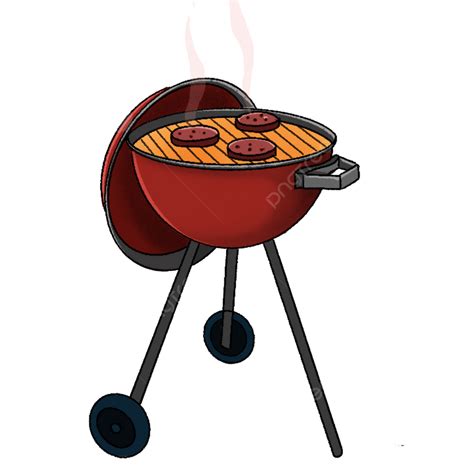 Carbonated White Transparent, Barbecue Clip Art Red Carbon Oven ...