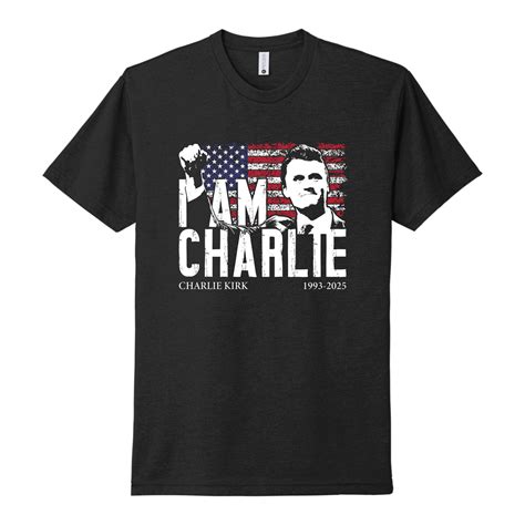 I am Charlie Kirk USA Flag Shirt