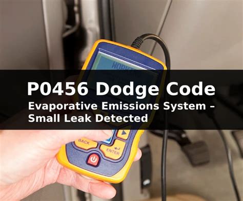 Image result for Clearing P0456 Code