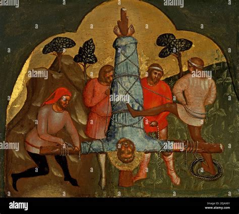 The Crucifixion of Peter (Predella Panel). Museum: Staatliche Museen ...