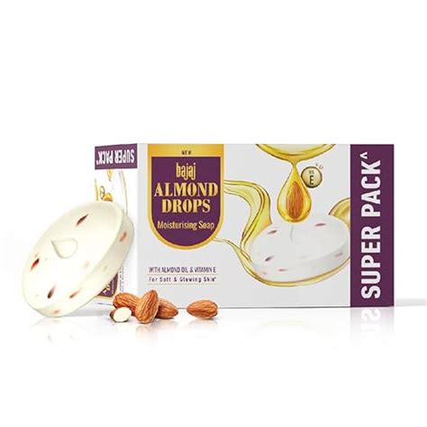 Buy Bajaj Almond Drops Moisturizing Soap 5 X 125g Online at Low Prices ...
