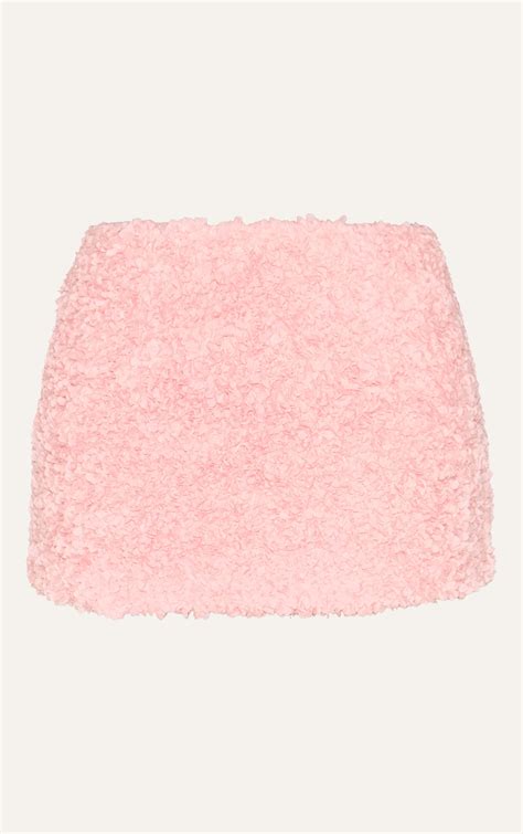 Pink Confetti Applique Textured Mini Skirt | Bottoms ...