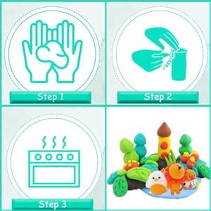 Oytra Polymer Oven Bake Clay Set 24 Colors with Jewelry Making ...