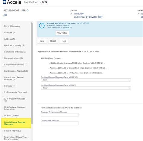 Additional Energy Measure Enhancements for ACA and Back Office ...