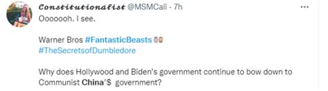 Fantastic Beasts goes through the orthodox China cut. Warner Bros says ...