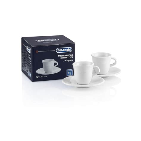 Buy Delonghi 2x tazzine caffè 70ml by Tognana porcellana ceramica ...