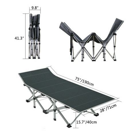 Buy Folding Camping Bed Outdoor Portable Military Cot Sleeping Hiking ...