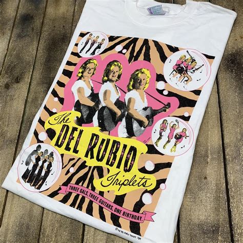 XL * deadstock 90s Del Rubio Triplets your t shirt *... - Depop