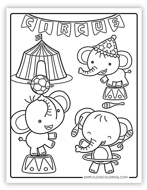 20 circus carnival coloring pages free pdf printables – Artofit