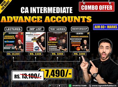 CA Intermediate | 100 MOST IMP LIST | CA Pratik Thakkar