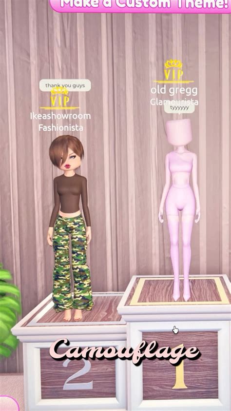 DTI Camouflage Theme | Dress to impress, Camouflage, Camoflauge