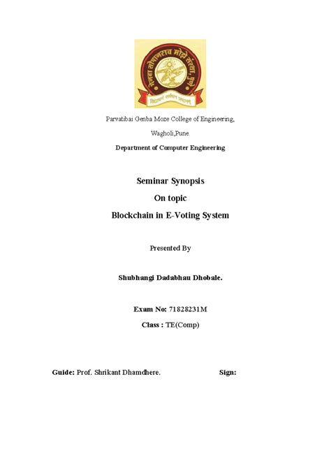 1 Seminar Synopsis-Format - Parvatibai Genba Moze College of ...