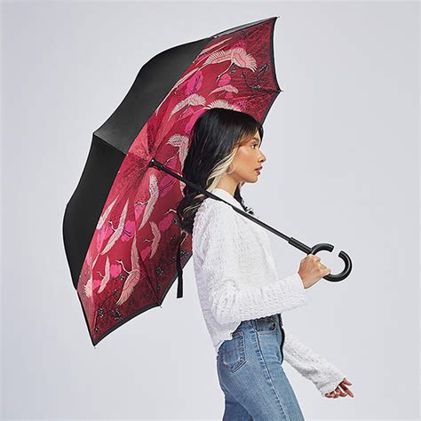 Buy INDIAN CIRCUS Legend of The Cranes Printed Reversible Umbrella from ...