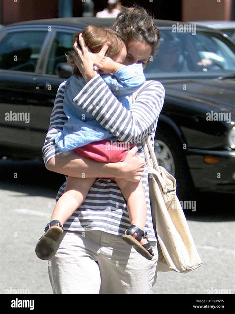 Amanda Peet and her daughter Frances Pen Benioff out and about in ...