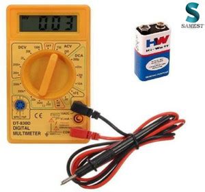 samest AC DC Voltage current (DT-830D) Digital Multimeterwith 9V HW ...