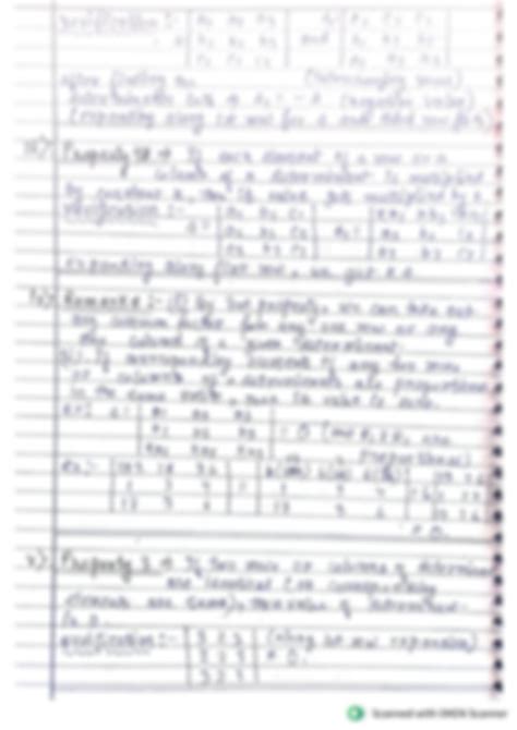 Image result for Class 12 Determinants Notes Handwritten