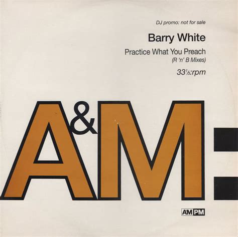 Barry White - Practice What You Preach (R 'n' B Mixes) (1994, Vinyl ...