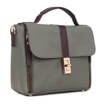 Buy LEGAL BRIBE Textured Flap Sling Bag (Green) at Amazon.in