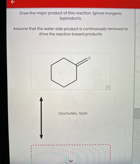 Solved Draw the major product of this reaction. Ignore | Chegg.com