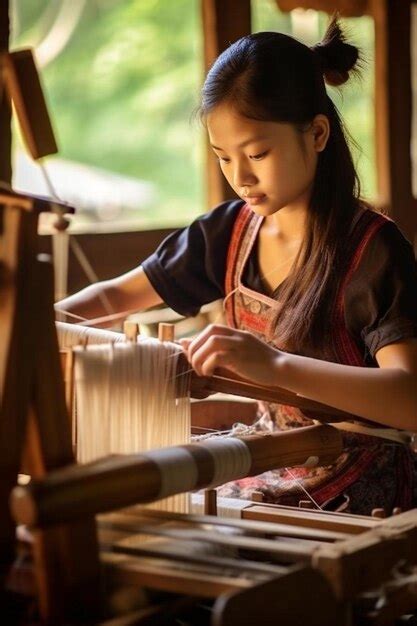 Traditional Weaving Process Image 的图像结果