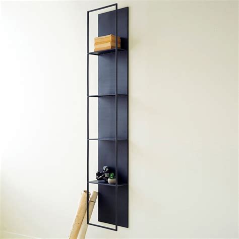 Sleek Division Four-Tiered Wall Shelf | Metal wall shelves, Wall ...