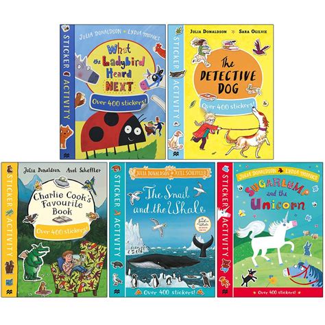 Buy Julia Donaldson Sticker Activity 5 Books Collection Set (What the ...