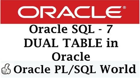Image result for Dual Table Oracle
