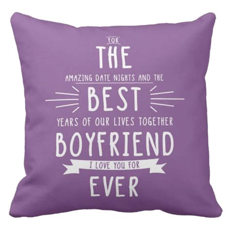 Buy TheYaYaCafe Best Boyfriend Love You Forever Cotton Throw Cushion ...