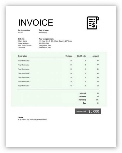 Image result for Custom Invoice Template QuickBooks