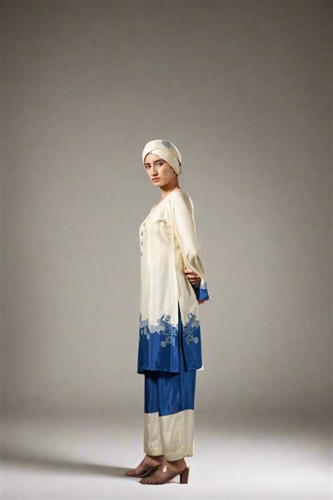Cobalt Blue Kurta Set – Sukruti Design