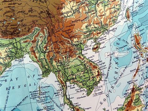 Physical Map of Asia 的图像结果