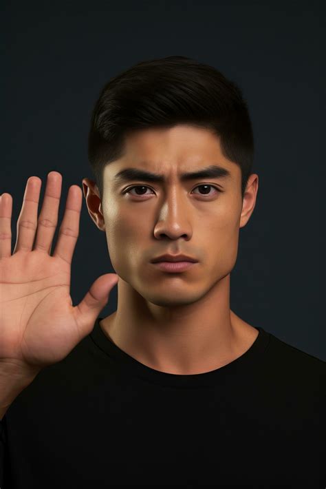 handsome asian man emotional dynamic pose AI Generative 26886321 Stock ...