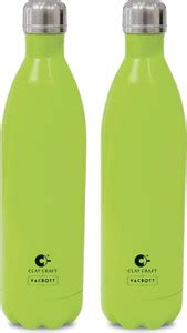 CLAY CRAFT Vacbott Vaccum Bottle, Stark Double Walled 24 Hours Hot and ...