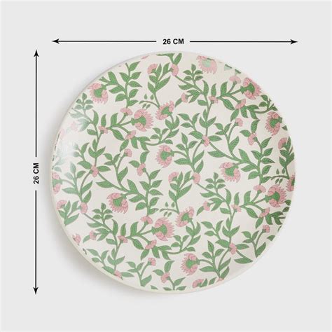 Buy Corsica Mystic India Set of 2 Stoneware Printed Dinner Plates ...