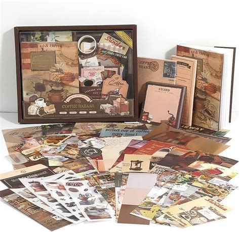 GKN Scrape Book Kit Vintage Journal Scrapbook Pack Kit for Art ...