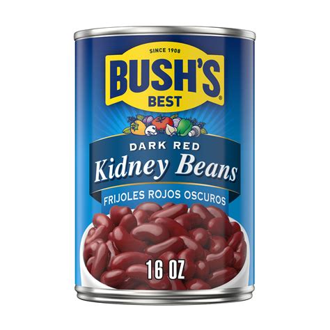 Bush's Dark Red Kidney Beans, Canned Dark Red Kidney Beans, 16 oz Can ...