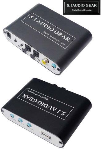 microware 5.1 Audio Gear Digital Sound Decoder Converter – Optical ...